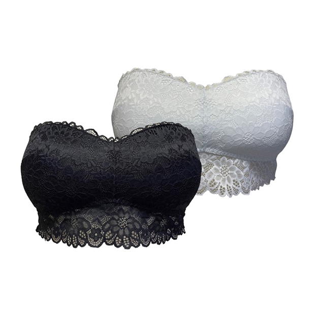 Be You 2 Pack Non-wired Lace Strapless Bra