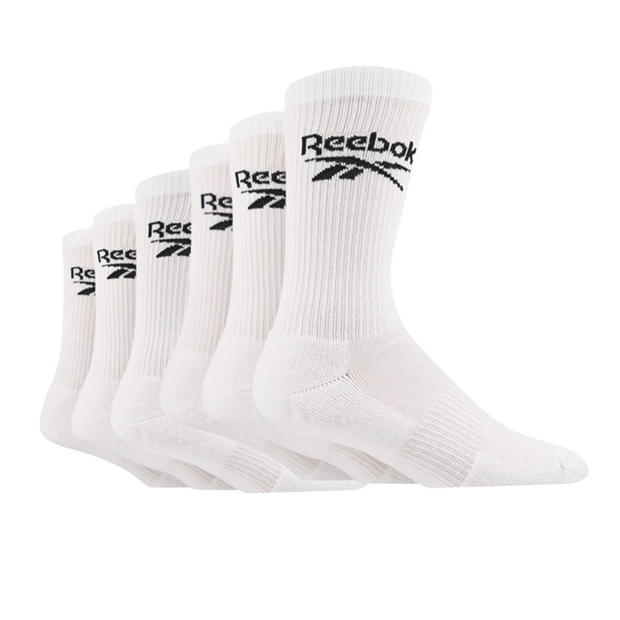 Reebok 6 Pair Sports Crew Socks