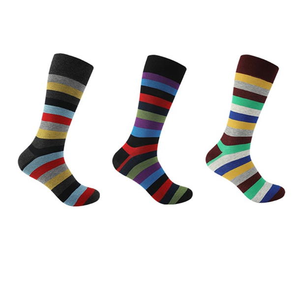 Firetrap 3pk Strip Sock Mens