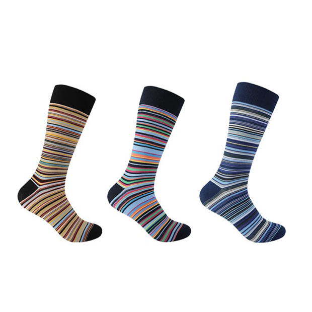 Firetrap 3pk Strip Sock Mens