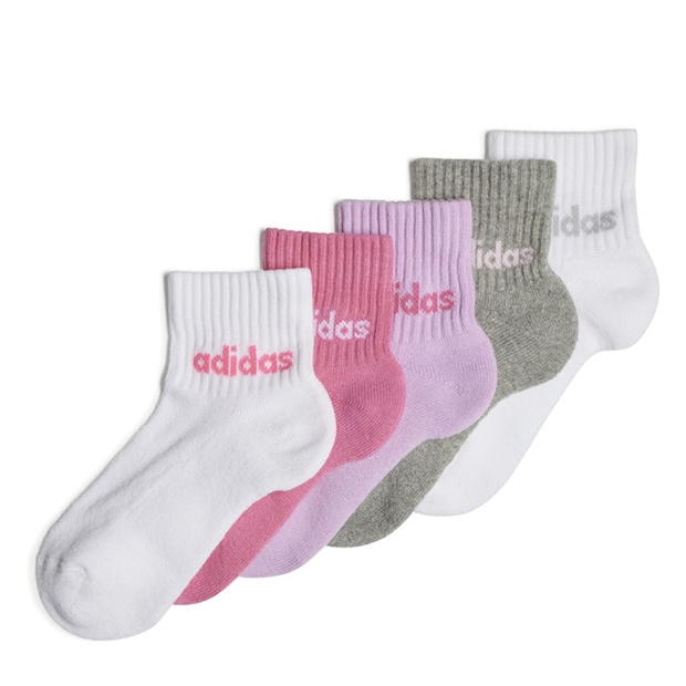 adidas Linear Ankle Socks 5 Pairs Kids