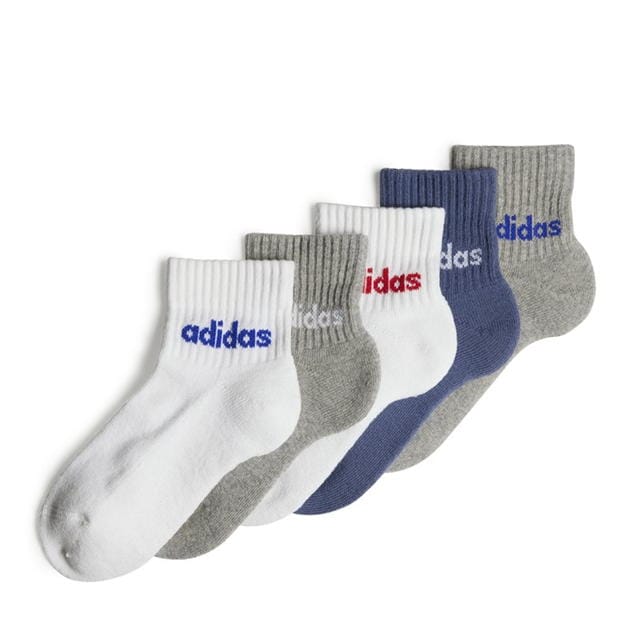 adidas Linear Ankle Socks 5 Pairs Kids