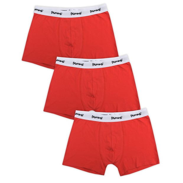 Money Red Repeat 3Pk Trunks