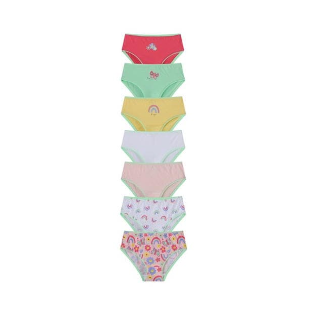 Be You Younger Girls 7 Pack Butterfly Briefs