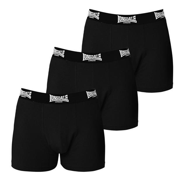 Lonsdale 3 Pack Trunk Shorts Junior Boys