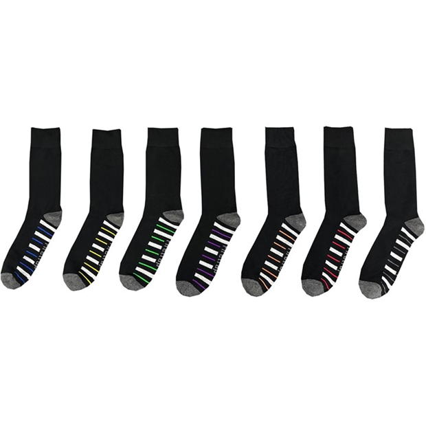 Firetrap Formal Socks 7 Pack Mens