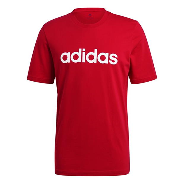 adidas Essentials Embroidered Linear Logo T-Shirt Mens