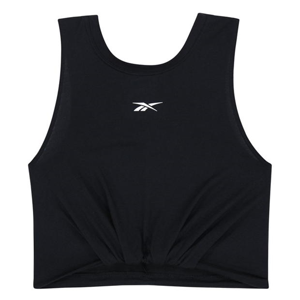 Reebok Studio Gathered Solid Tank Top Womens Running Vest