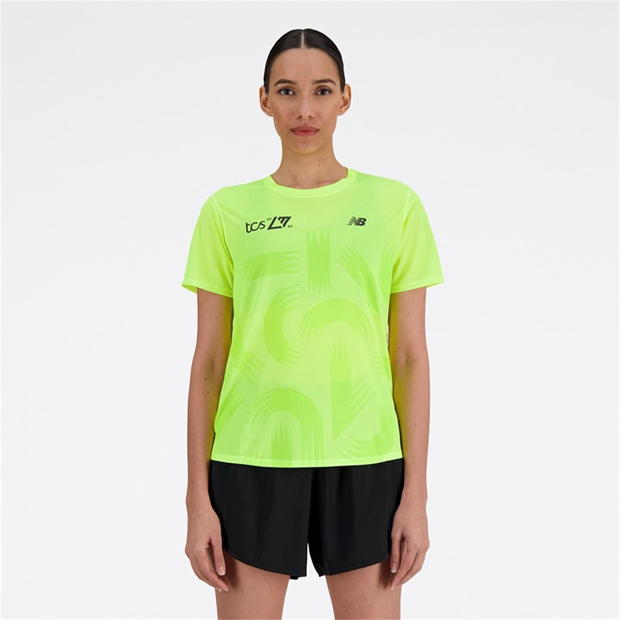 New Balance London Edition Printed Athletics Short Sleeve T-Shirt Womens