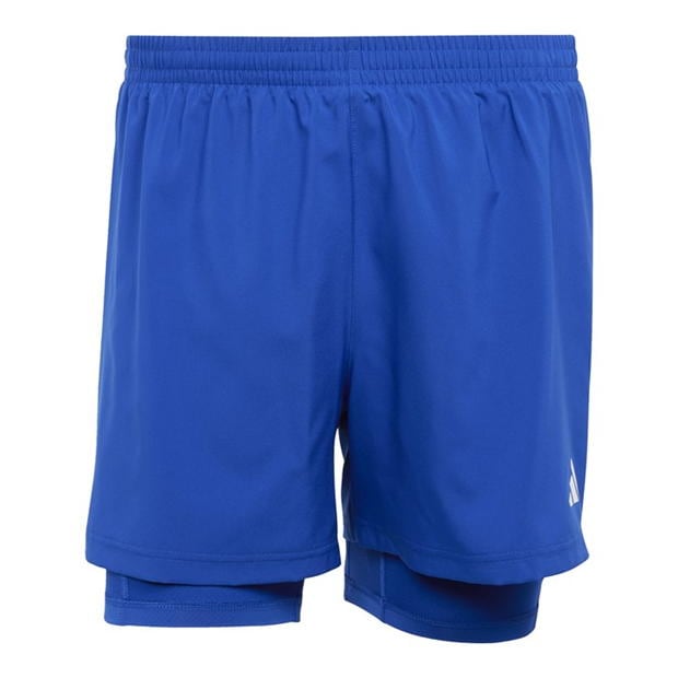 adidas Own the Run 3-Stripes 2-in-1 Shorts Mens