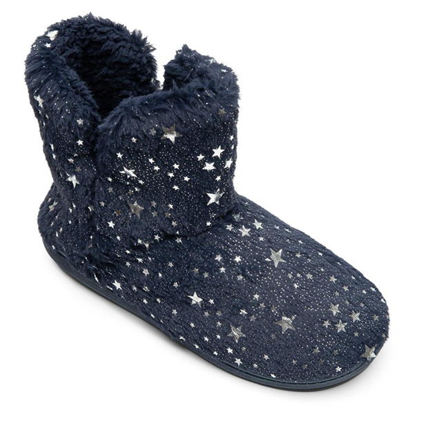 Be You Faux Fur Star Boot Slipper