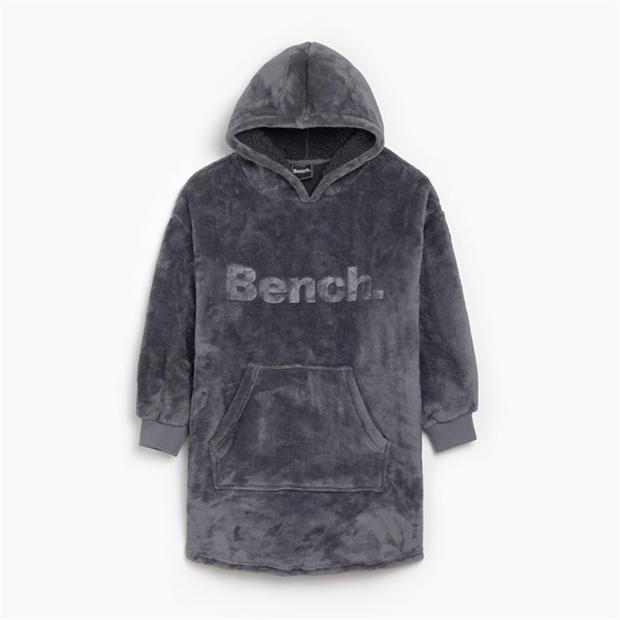 Bench Mens Oversized Charcoal Lounge Hoodie