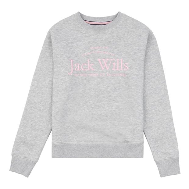 Jack Wills Kids Girls Script Crew Neck Sweatshirt