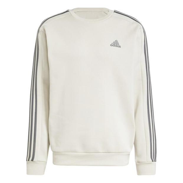 adidas Mens Crew 3-Stripes Pullover Sweatshirt