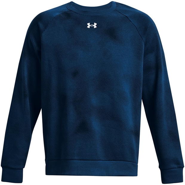 Under Armour Armour Ua Rival Fleece Printed Crew Sweatshirt Mens