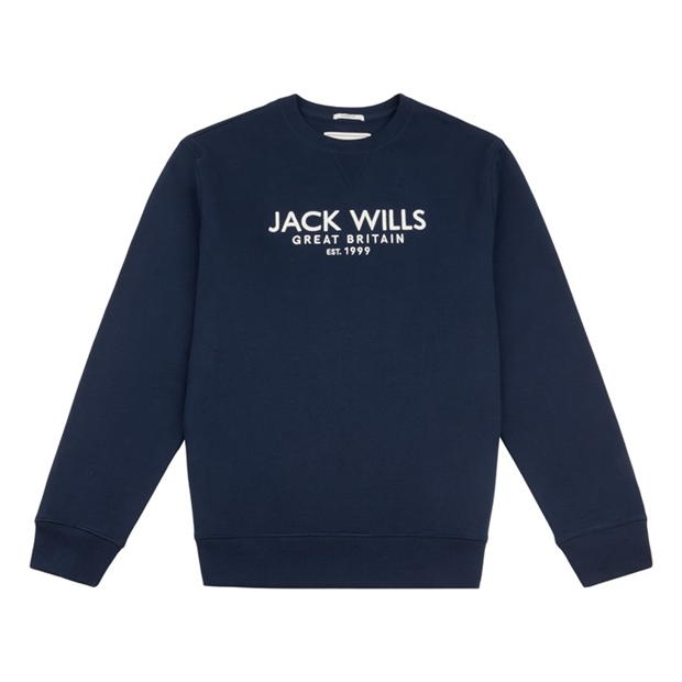 Jack Wills Belvue Graphic Logo Crew Neck Sweatshirt