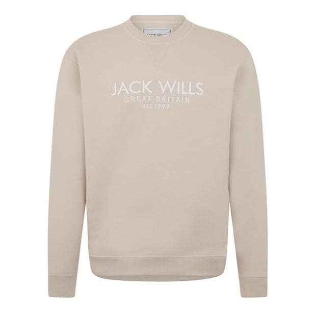 Jack Wills Belvue Graphic Logo Crew Neck Sweatshirt