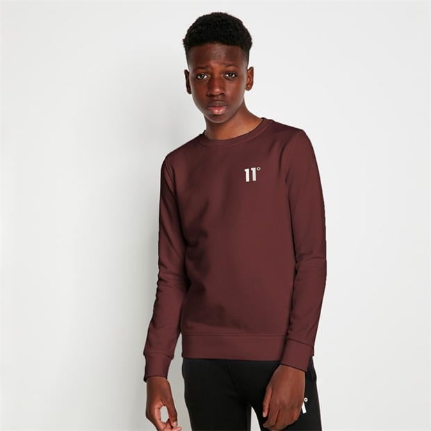 11 Degrees Junior Core Sweatshirt - Mulled Red