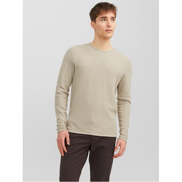 Jack and Jones Textured Crew Jumper Mens