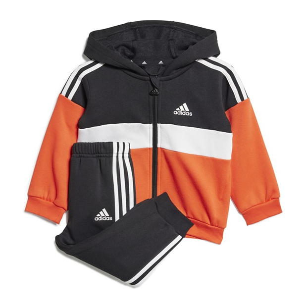 adidas Tiberio 3-Stripes Colorblock Fleece Track Suit Infants