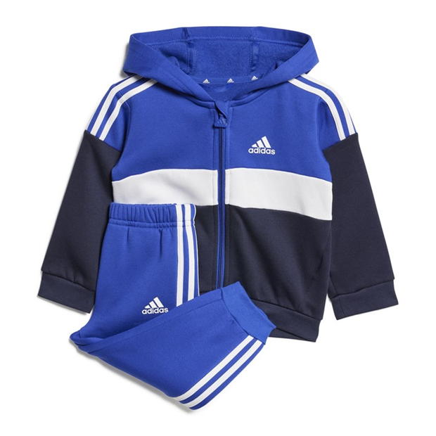 adidas Tiberio 3-Stripes Colorblock Fleece Track Suit Infants