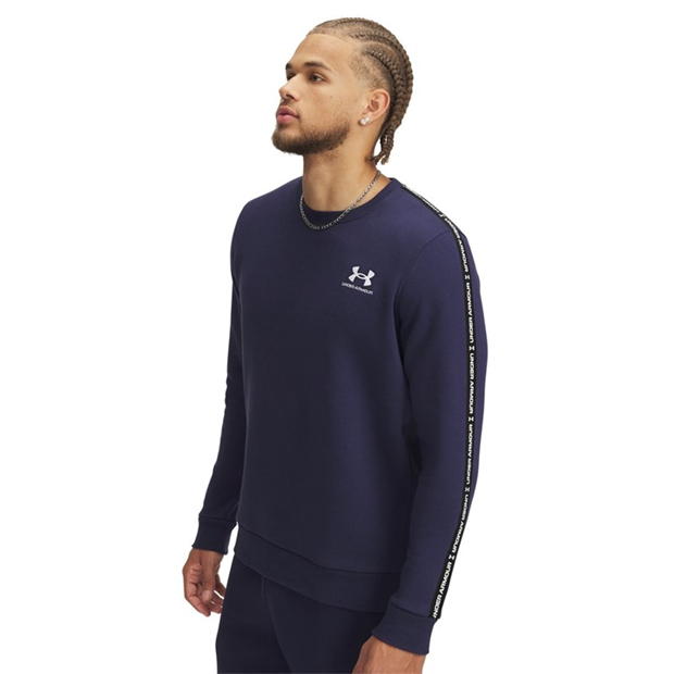 Under Armour Icon Fleece Crew Taping Sweatshirt Mens