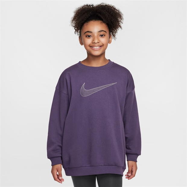 Nike Sportswear Club Fleece Big Kids' (Girls') Oversized Crew