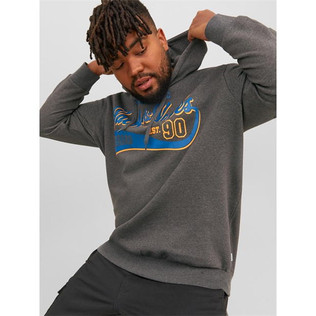 Jack and Jones Logo Hoodie Mens Plus Size