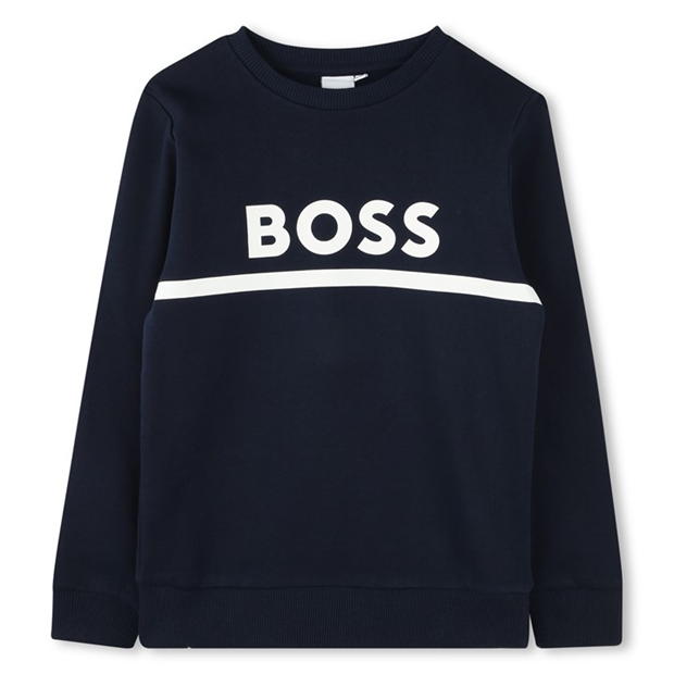 Boss Logo Crew Neck Sweatshirt Junior Boys