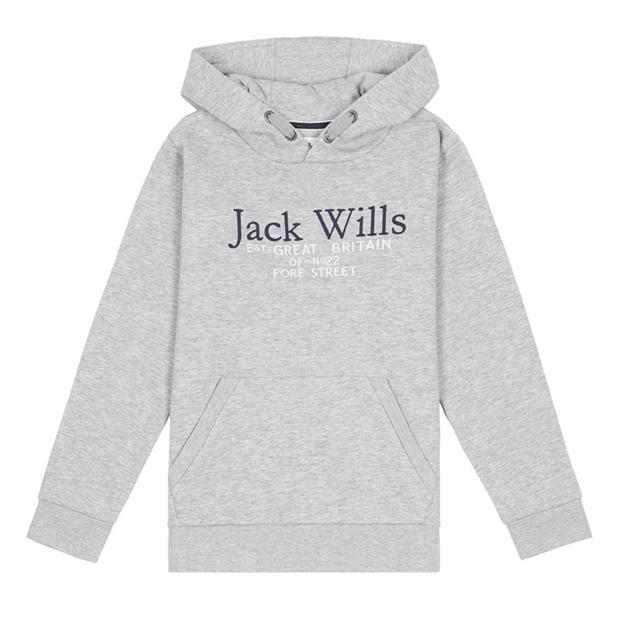 Jack Wills Kids Batsford Script Logo Hoodie