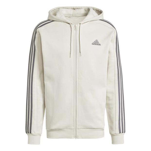 adidas Fleece 3-Stripes Full-Zip Hoodie Mens