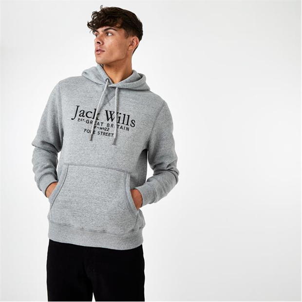 Jack Wills Batsford Graphic Logo Hoodie