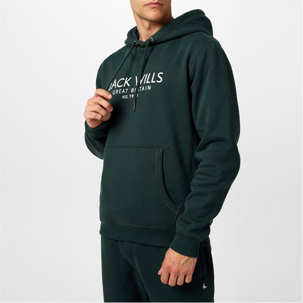 Jack Wills Batsford Graphic Logo Hoodie