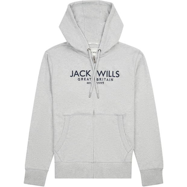 Jack Wills Graphic Zip Hoodie Mens