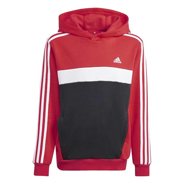 adidas Tiberio 3-Stripes Colourblock Hoodie Juniors