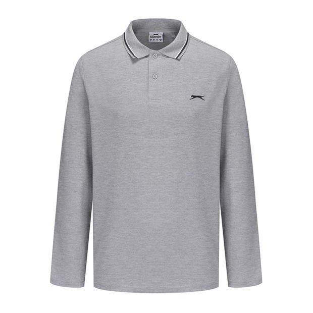 Slazenger Long Sleeve Tipped Polo Men