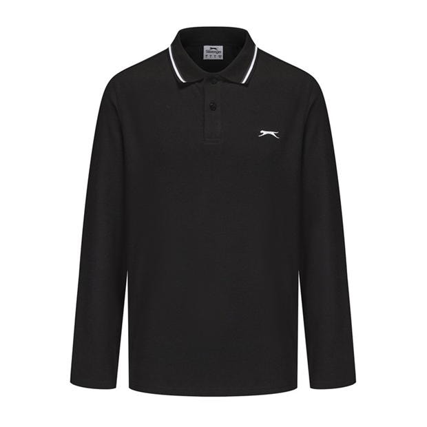 Slazenger Long Sleeve Tipped Polo Men