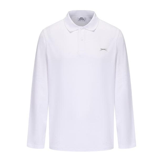 Slazenger Long Sleeve Plain Polo Men