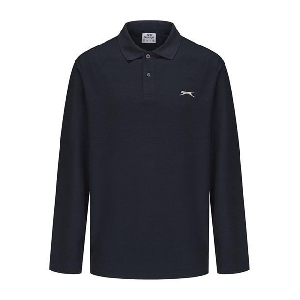 Slazenger Long Sleeve Plain Polo Men