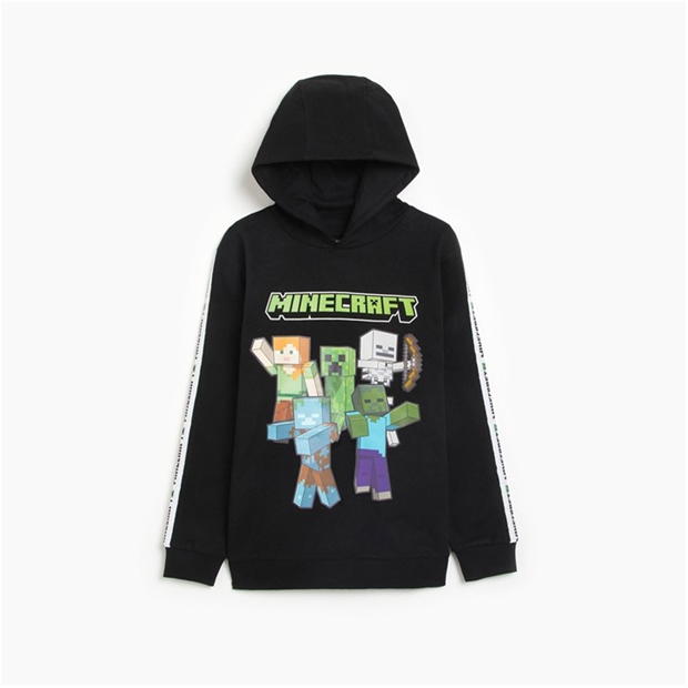 Character Minecraft Boys Black Hoodie