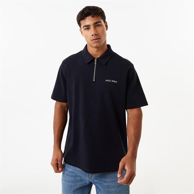 Jack Wills Interlock Zip Polo