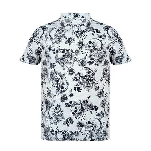 Firetrap All-Over Print Polo Top Mens