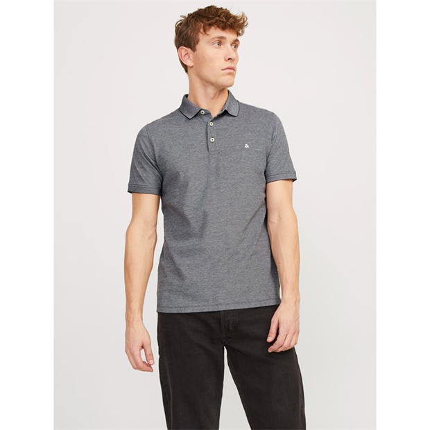 Jack and Jones Paulos Tipped Pique Short Sleeve Polo Shirt