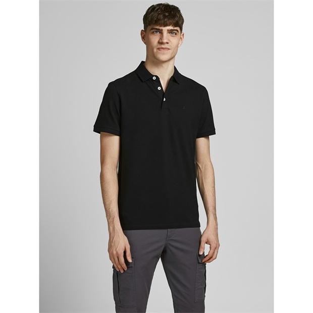 Jack and Jones Paulos Tipped Pique Short Sleeve Polo Shirt