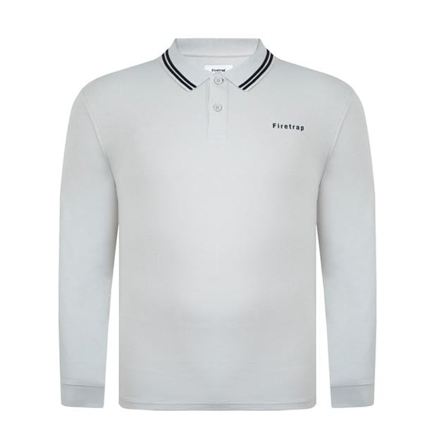 Firetrap Lazer Long Sleeve Polo Mens