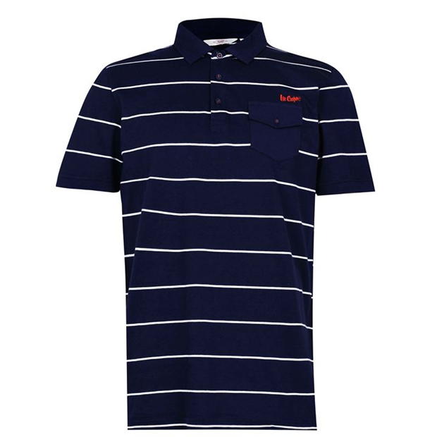 Lee Cooper Stripe Polo Mens