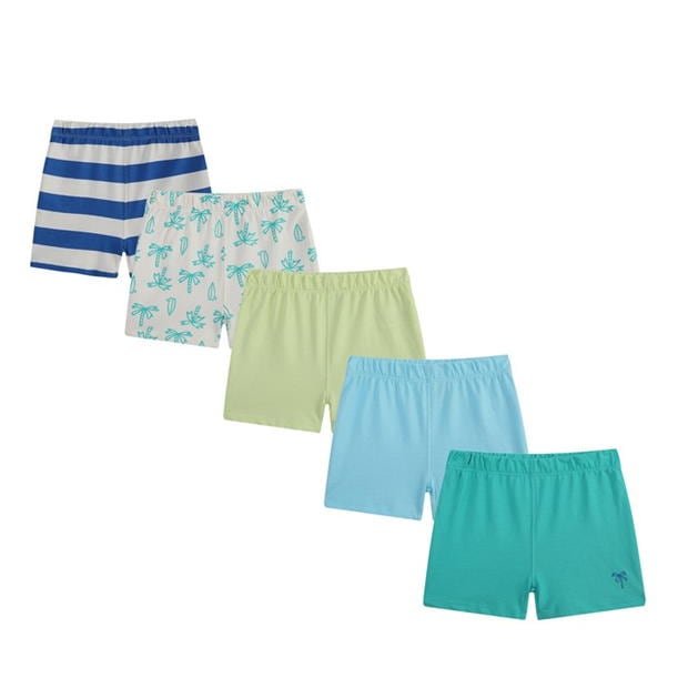 Hello World Baby Boy Essential Pack Of 5 Shorts