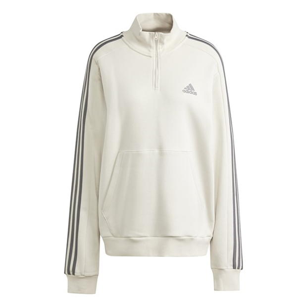 adidas 3 Stripe Zip Top Mens