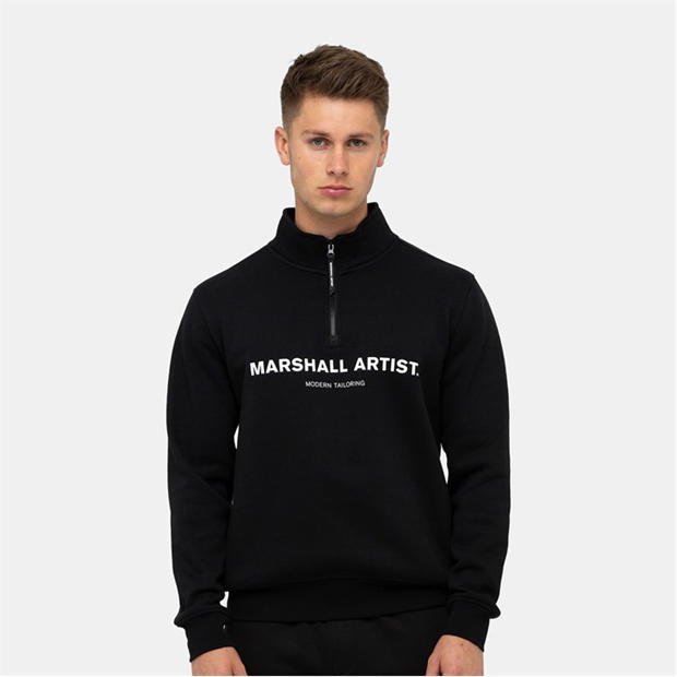 Marshall Artist Artist Stampa quarter Zip Sweatshirt