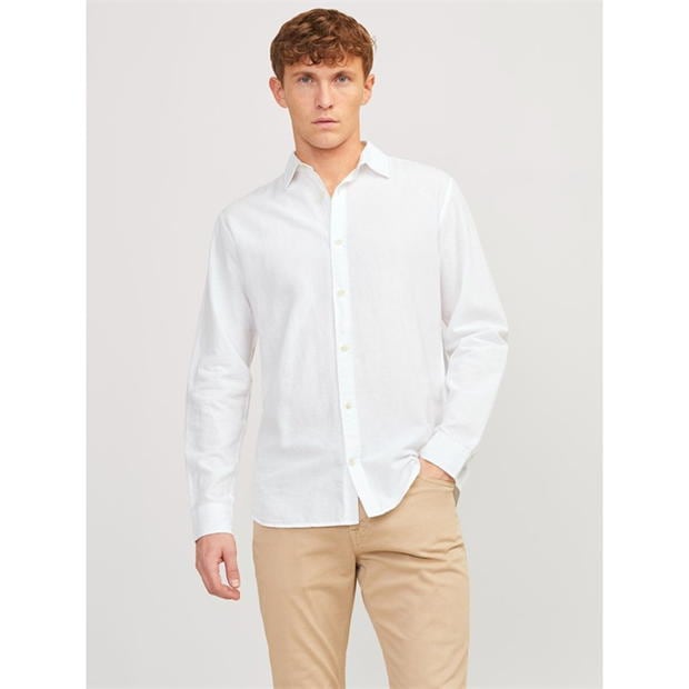 Jack and Jones Long Sleeve Linen Shirt